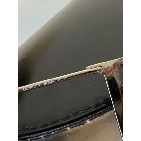 VINTAGE CHRISTIAN DIOR DIORLY 1 OVERSIZED SHIELD SUNGLASSES MADE IN ITALY Clear - Picture 11 of 16